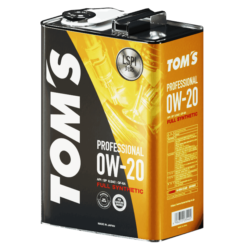 Масло моторное TOM`S Professional 0W-20 SP GF-6A 4л
