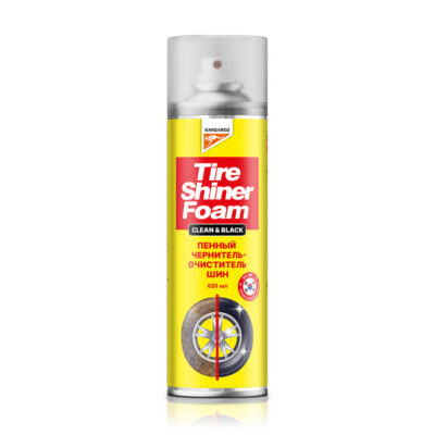 Пенный очиститель-чернитель шин Kangaroo Tire Shiner Clean&Black, 650 мл