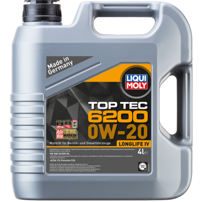 LIQUI MOLY МАСЛО МОТОРНОЕ Top Tec 6200 0W-20 (4L)