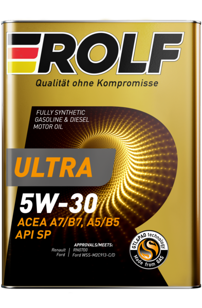 Масло моторное синтетическое ROLF Ultra 5W-30 A5/B5 SP 1л