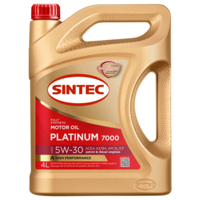 SINTEC  PLATINUM 7000 5W-30 A3/B4 4л Акция 4+1