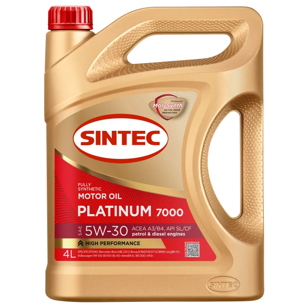 SINTEC  PLATINUM 7000 5W-30 A3/B4 4л Акция 4+1