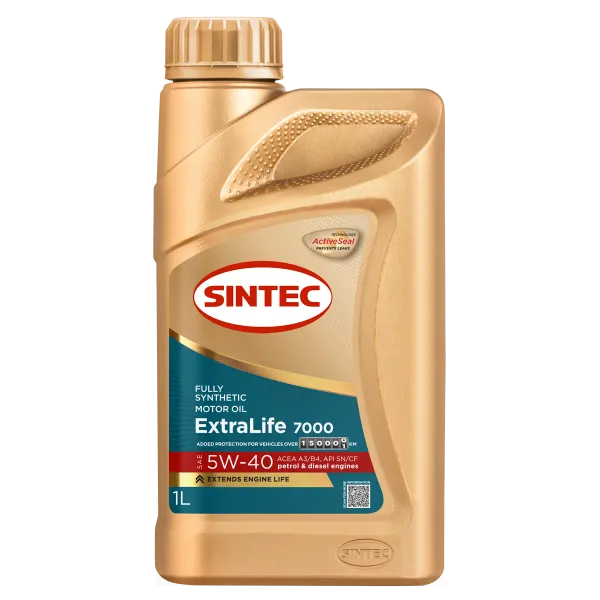 Масло моторное SINTEC ExtraLife 7000 5W-40 A3/B4 1л