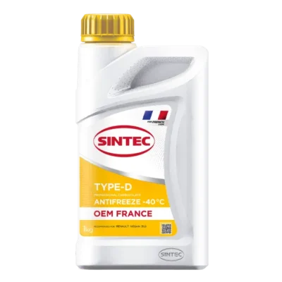 Sintec ANTIFREEZE OEM France Type-D yellow -40 1кг
