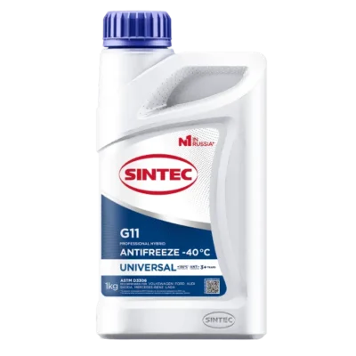 Жидкость охлаждающая Sintec ANTIFREEZE Universal G11 (синий) -40  1кг
