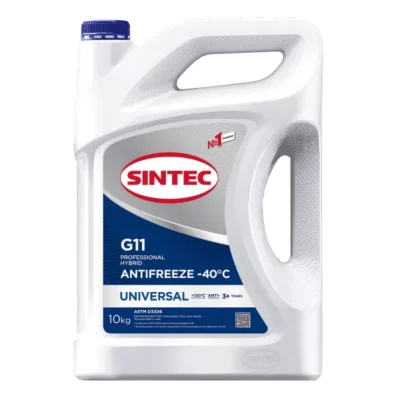 Жидкость охлаждающая Sintec ANTIFREEZE Universal G11 (синий) -40 10кг