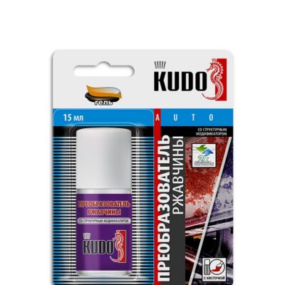 KUDO Преобразователь ржавчины автомобильный ремонтный с кисточкой 15 мл