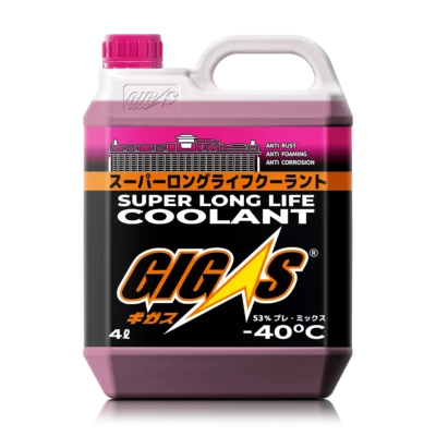 Антифриз GIGAS SUPER LONG LIFE COOLANT -40 PINK, розовый, 4л
