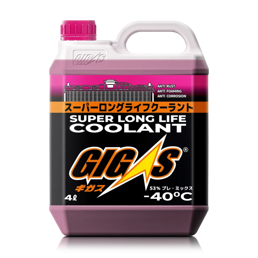 Антифриз GIGAS SUPER LONG LIFE COOLANT -40 PINK, розовый, 4л