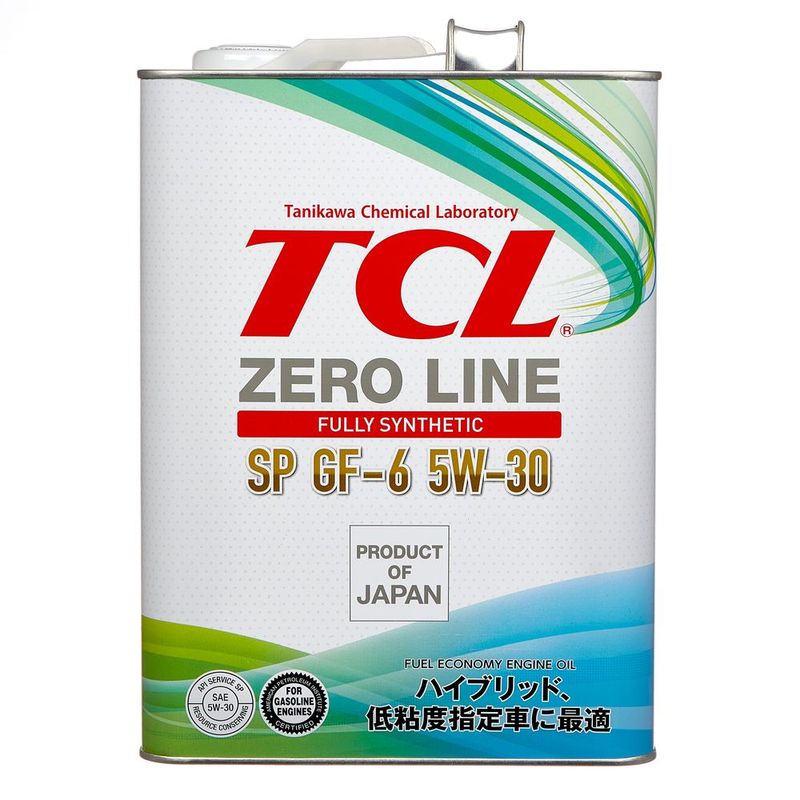 Масло моторное TCL Zero Line Fully Synth, Fuel Economy, SP, GF-6, 5W30, 4л